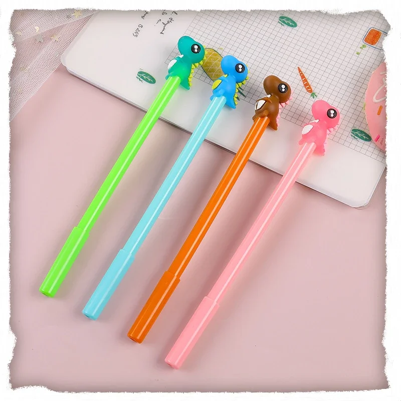 Wholesale Creative Stationery Dinosaur Gel Pens Set Cute Learning Office Water-based Pen Kawaii Stationery Back To School