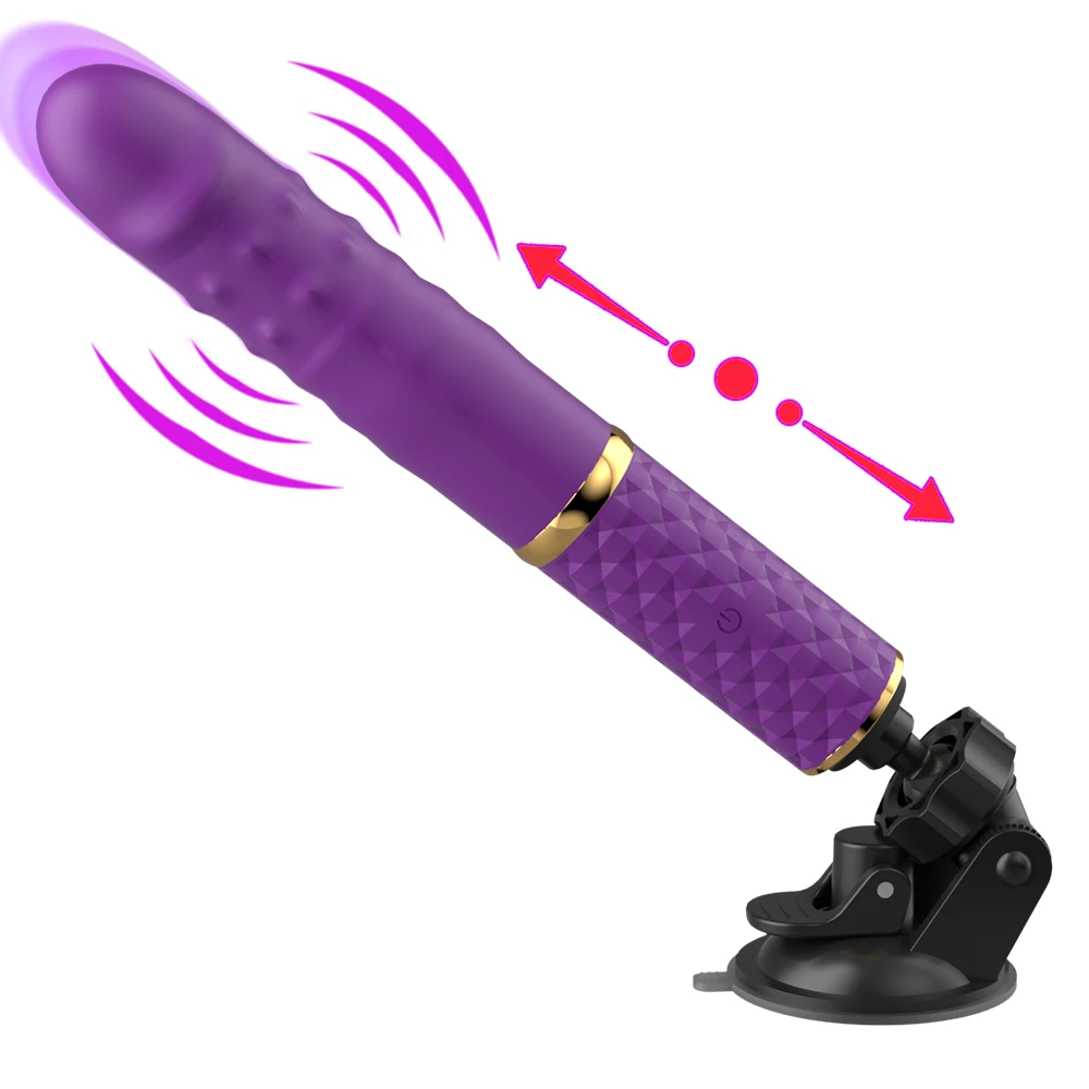 Automatic Thrusting G Spot Dildo Sex Machines Suction Cup Vibrator 10 Thrusts Mode Clitoral Vagina Anal Stimulation Adult Toys