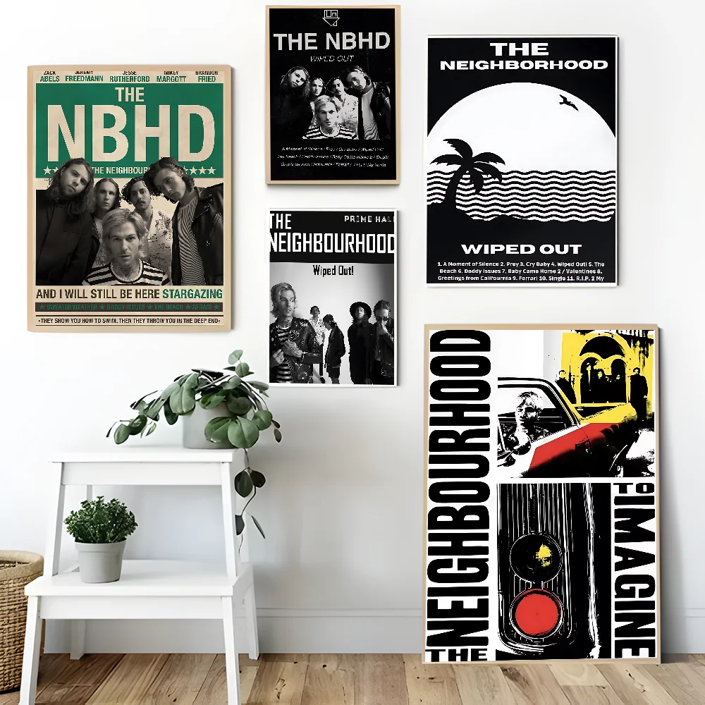 The-Neighbourhood Top Music Good Quality Prints And Posters Vintage Room Home Bar Cafe Decor Aesthetic Art Wall Painting