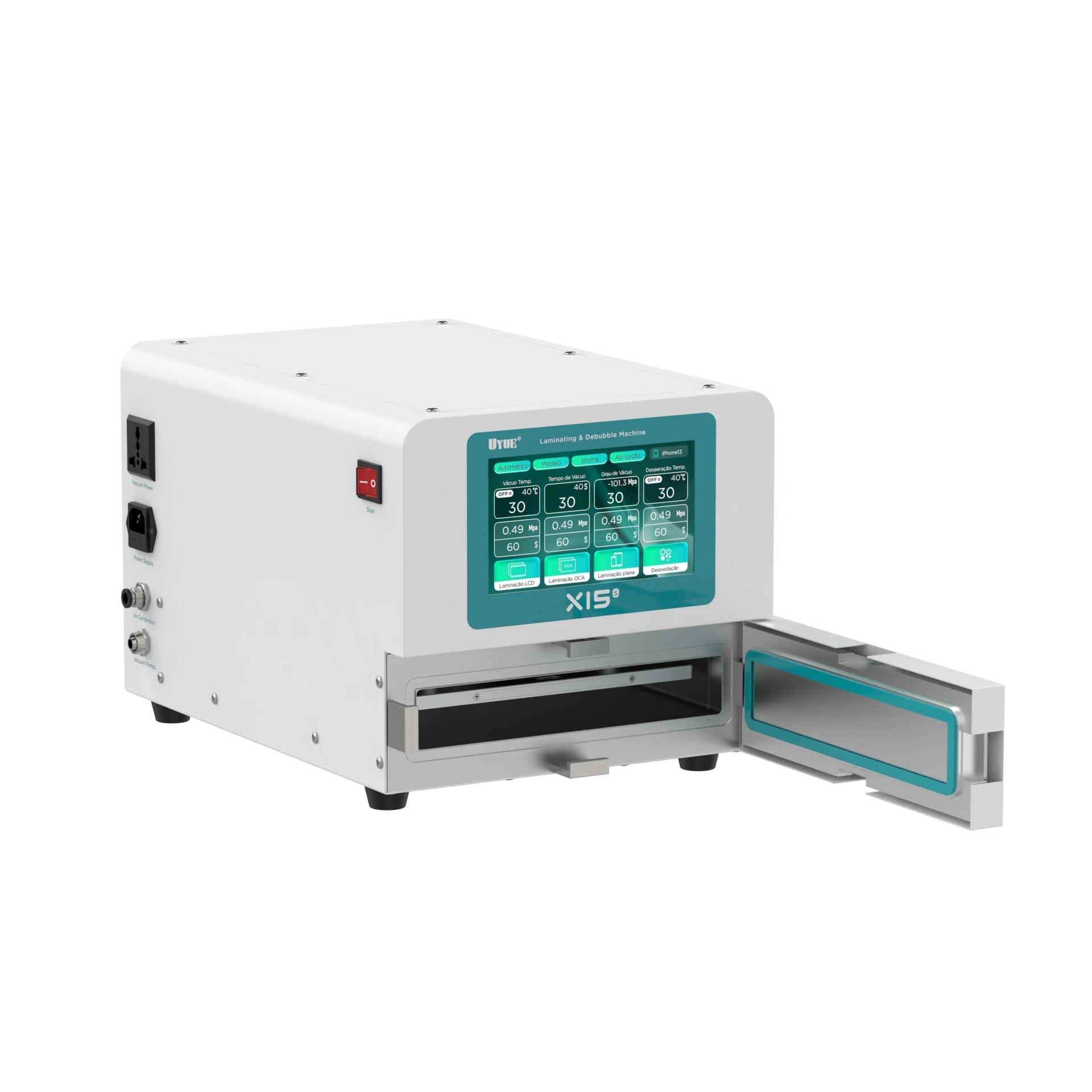 

X15S 15 Inch Industrial Vacuum Laminator Machine 1000W OCA Bonding for LCD Screen Repair 110V 220V