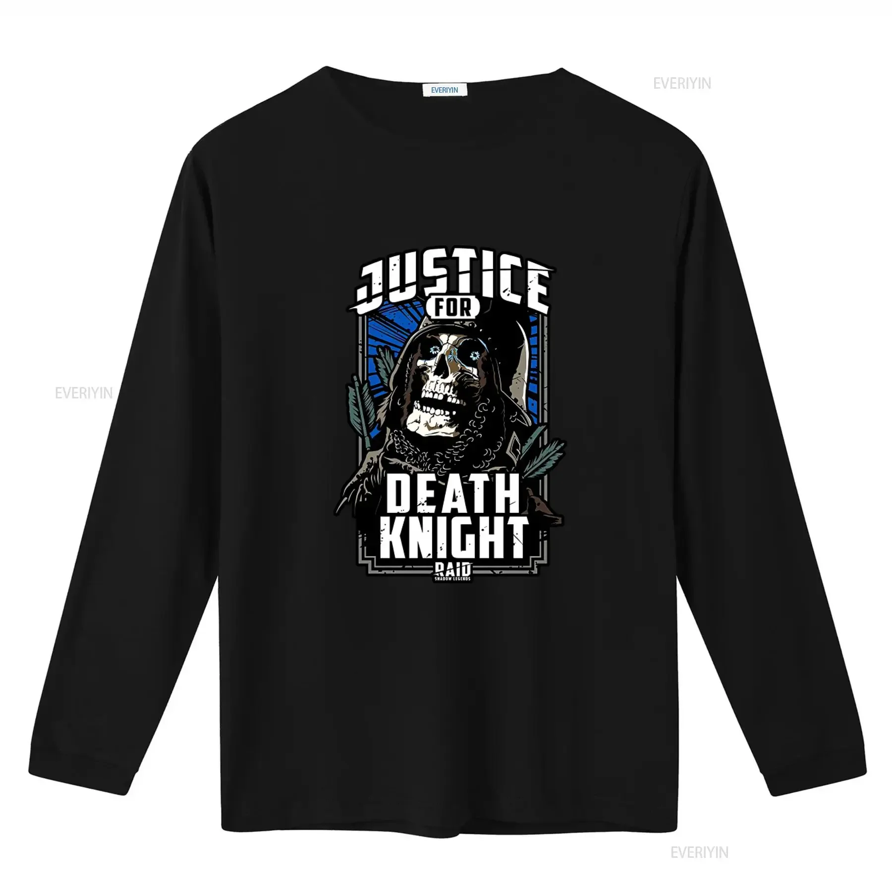 RAID Shadow Legends Official Justice For Deathknight Black T Shirt Unique Skull Design Perfect Gaming Fans vintage Washed