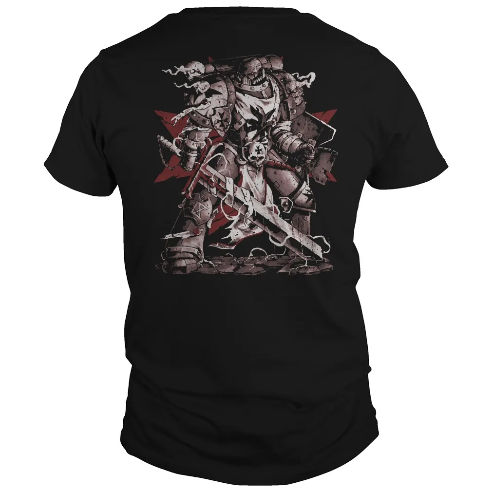 Black Knights Templar T Shirt. Short Sleeve 100% Cotton Casual T-shirts Loose Top Size S-3XL