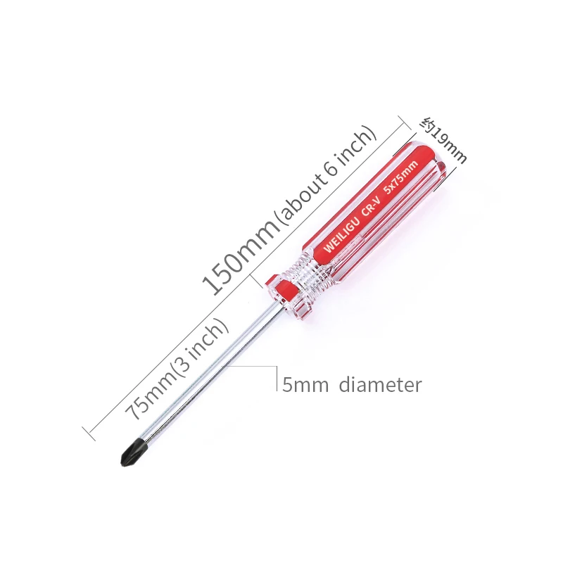 Imagem -04 - Cristal Magnético Handle Screwdriver Grupo Cabeça Cruzada Cabeça Reta Alta Dureza Grau Industrial Presente Pcs