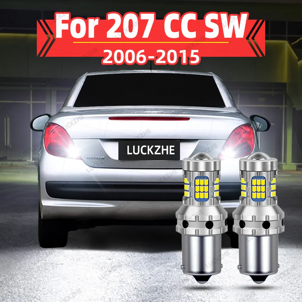 Luz de marcha atrás LED para Peugeot 207 CC SW 2006 2007 2008 2009 2010 2011 2012 2013 2014 2015, accesorios de tuning, luz LED de reversa intermitente