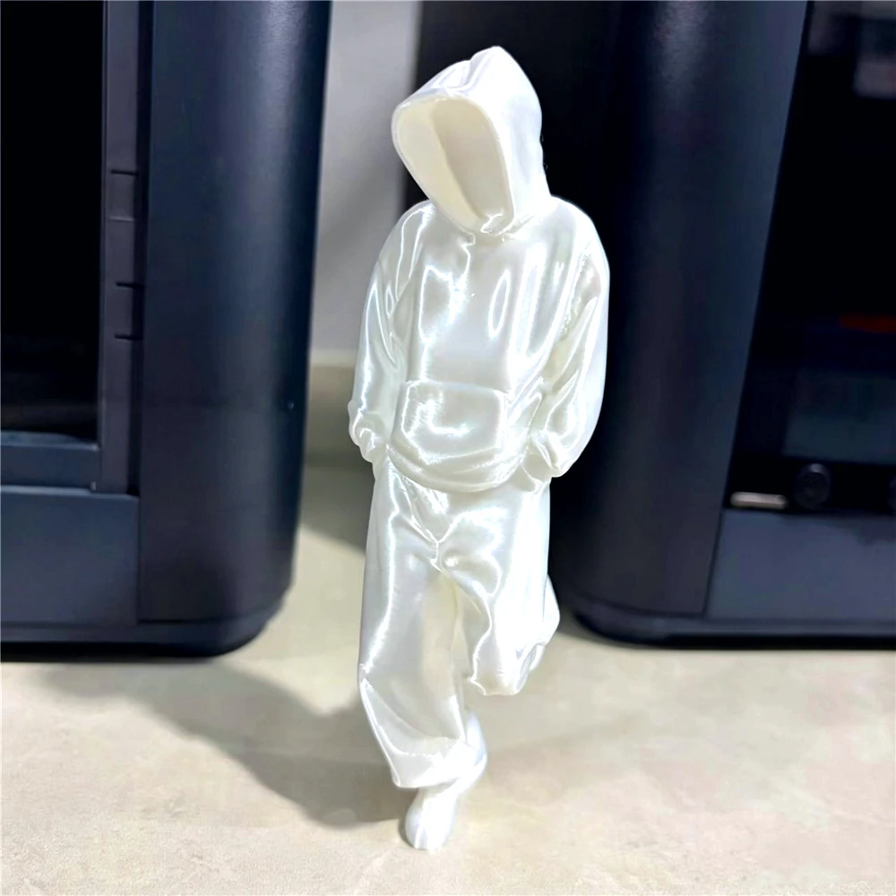 High Quality 1/2pcs Faceless Thinker Model Set – Black & White Plastic Decor for Computer Desk, Hallway Collectors