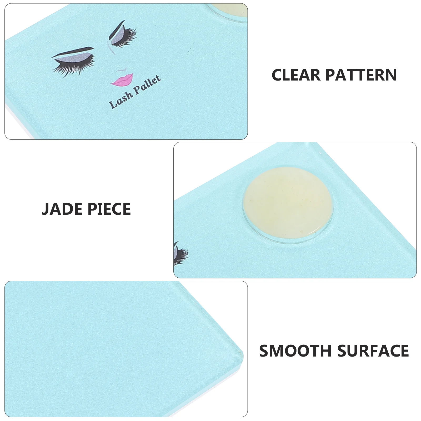 

Eyelash Extension Tray Lash Holder with Stone Practical Tool for Individual Lashes Comfortable Pick Up Evenly Arrange