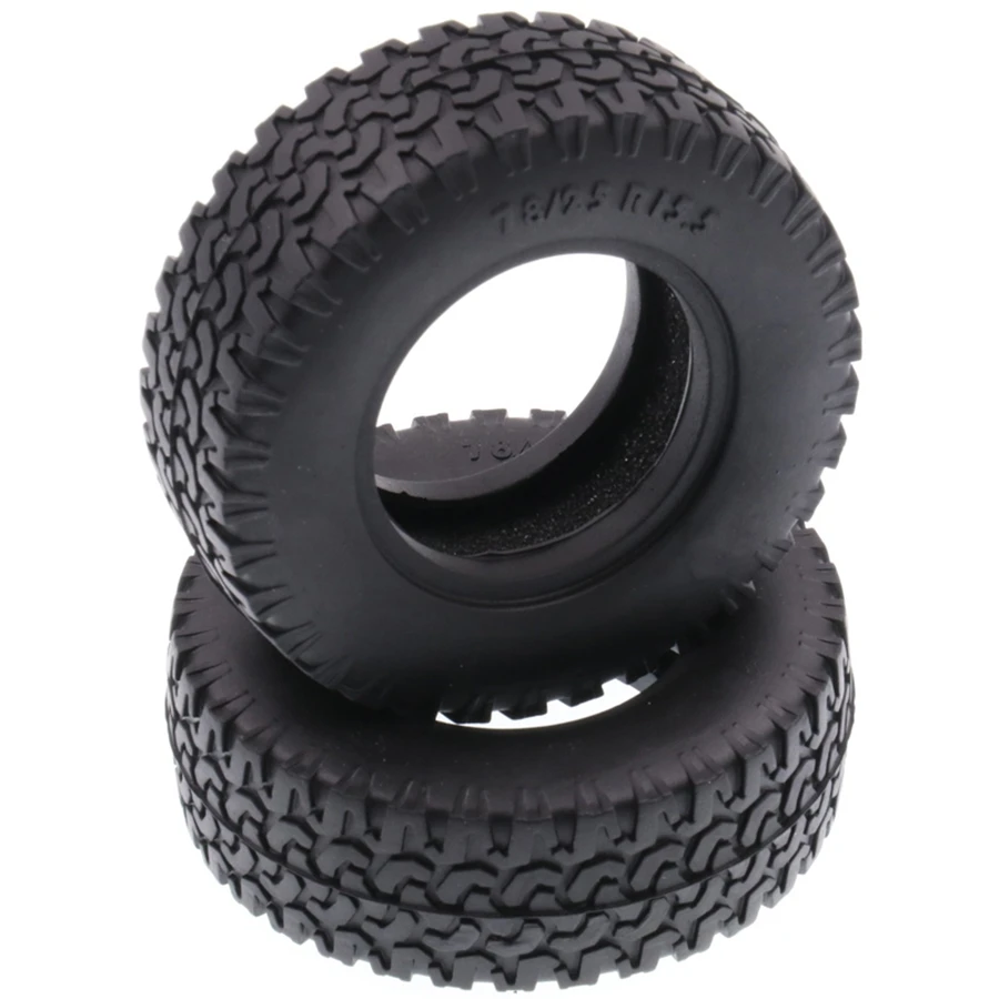 4PCS 1.55 Inch Rubber Tires for 1/14 Rm8 Baja RC Rock Crawler Remote Control Car Tyres