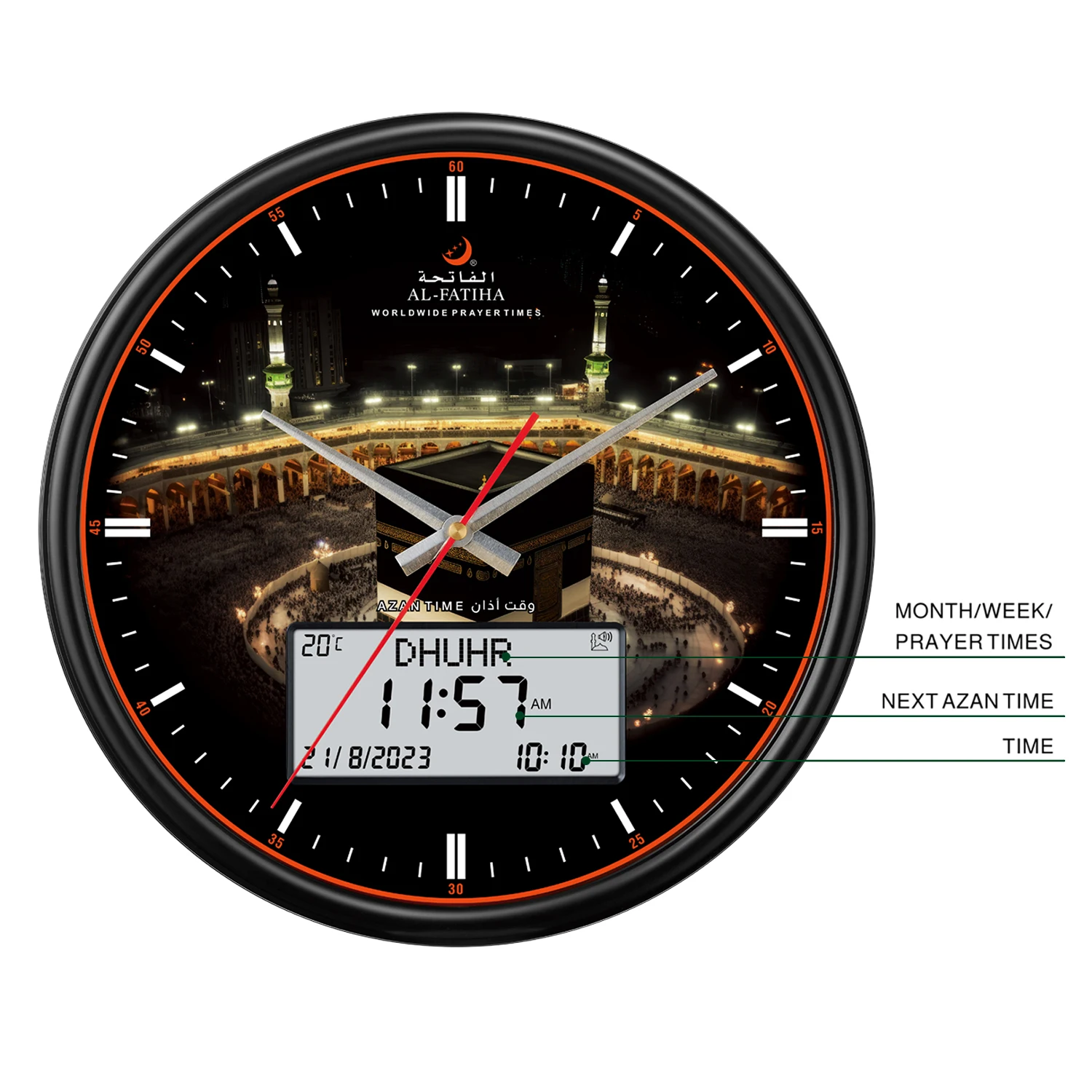 Wall Clock Silent Round Wall Clocks Silent Quartz Decorative Wall Clock for Living Room Home Office School