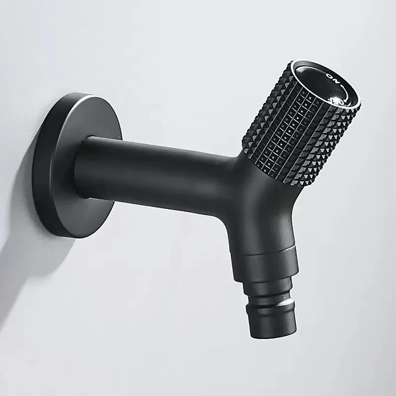 

Смеситель для стиральной машины из нержавеющей стали 304, удлиненный черный/никелевый смеситель с одним охлаждением, балкон, уличная швабра для ванной комнаты