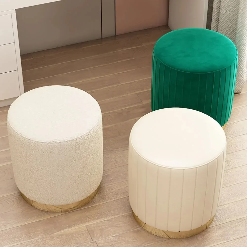 Light Luxury Makeup Stools Chairs Round Stools Bedrooms Sofas Side Stools Dressing Stool Vanity Chairs Storage Bench