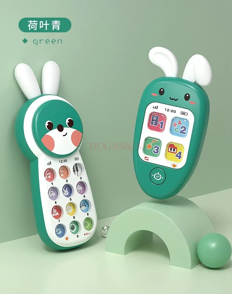 Baby mobile phone toys can bite girls, boys, children's music, 1-year-old baby early education and puzzle simulation phone