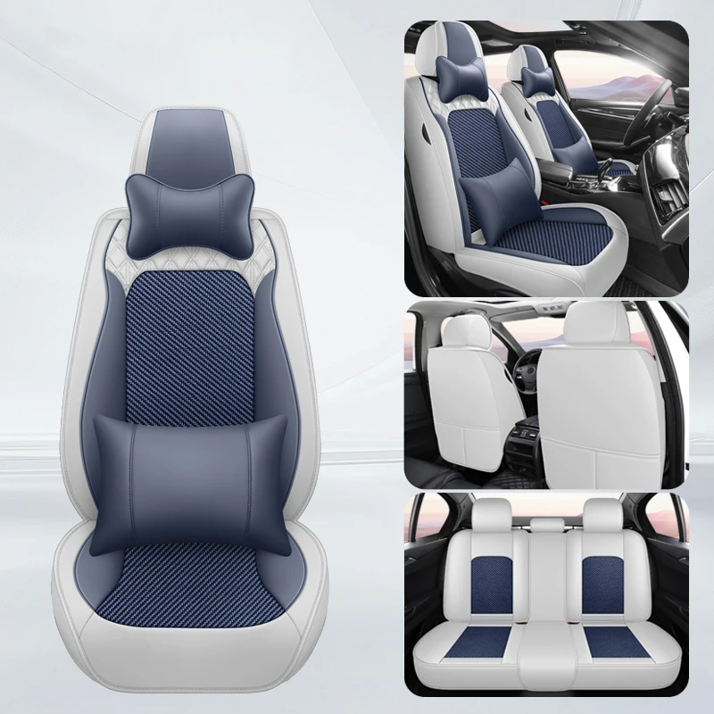 

Универсальные чехлы на автомобильные сиденья для Ford Fusion Ecosport Hyundai Tucson Kona IX35 HB20 i30 i10 i40 Ioniq 5Auto Accesorios Дышащие