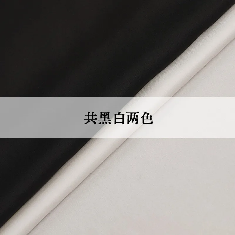 Fine-spun silk twill satin plain fabric scarf dress half skirt shawl clothing