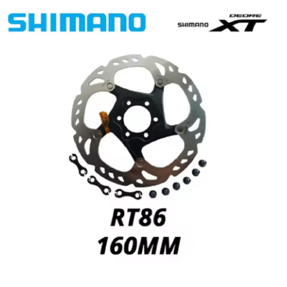 SHIMANO XT SM RT86 tecnología de punto de hielo disco de freno 6 pernos M8000 disco de bicicletas de montaña SHIMANO RT86 160MM image 5