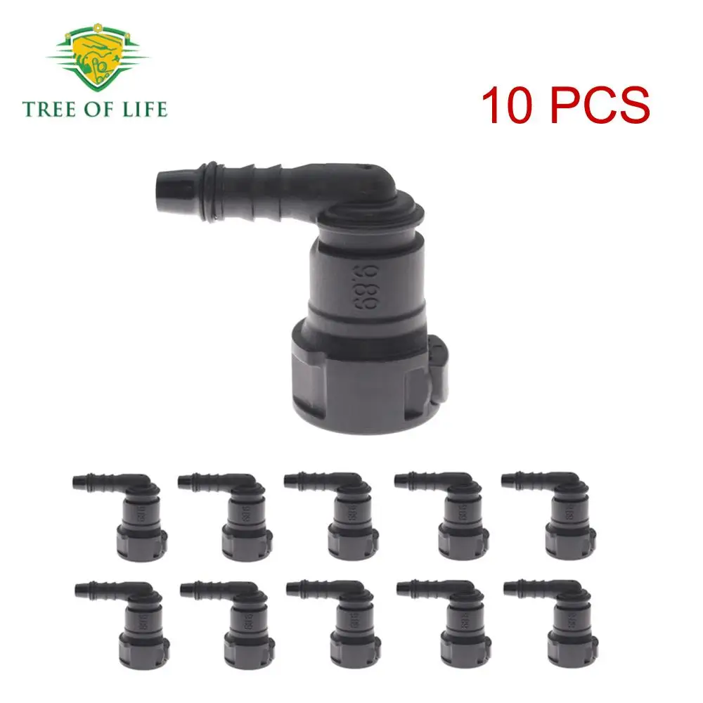 5/8/10 Car Fuel Line Quick Connector Hose Coupler ID6 9.89 Nylon Oil Line Pipe Connect Disconnect Release Hose For Ford Transit