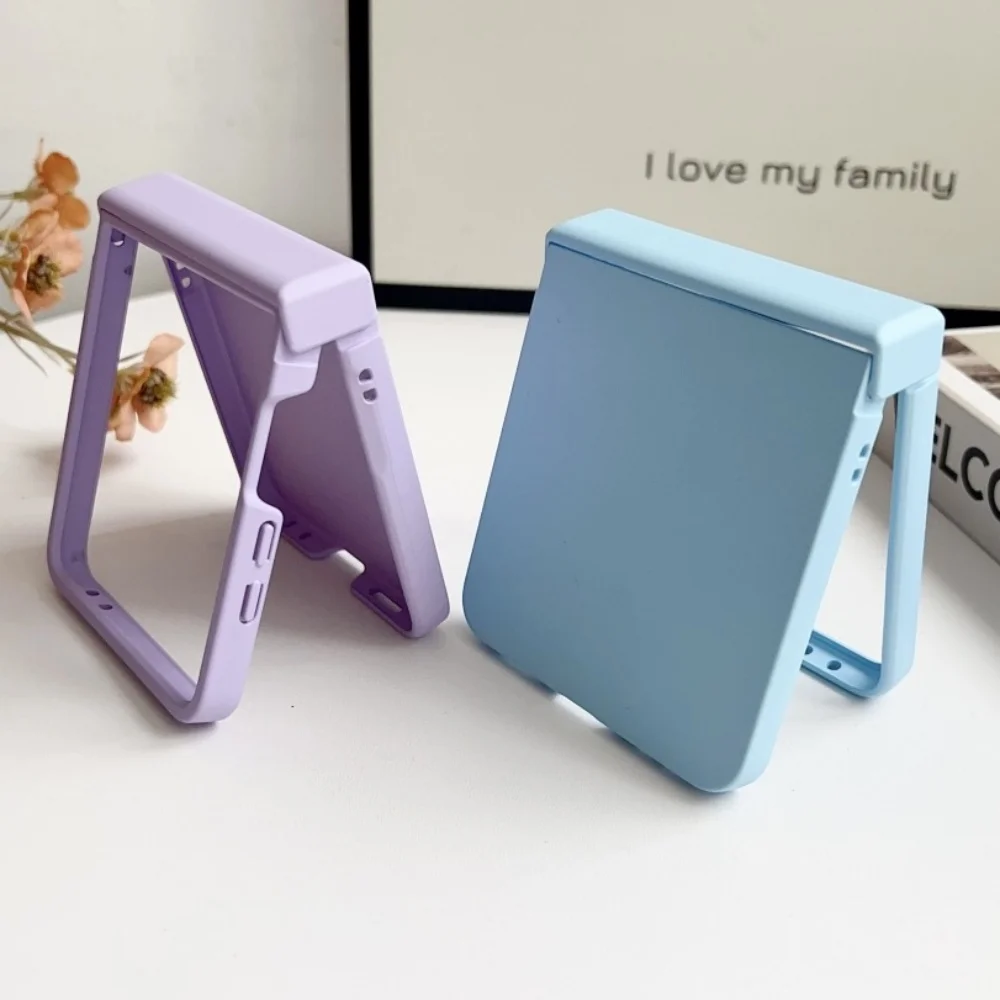 Modische Dopamin-Bonbonfarben Scharnier-Handyhülle für Samsung Galaxy Z Flip 8 7 6 5 Flip 4 3 5G Matte Schutz-Hartplastik-Hülle – Detail 2