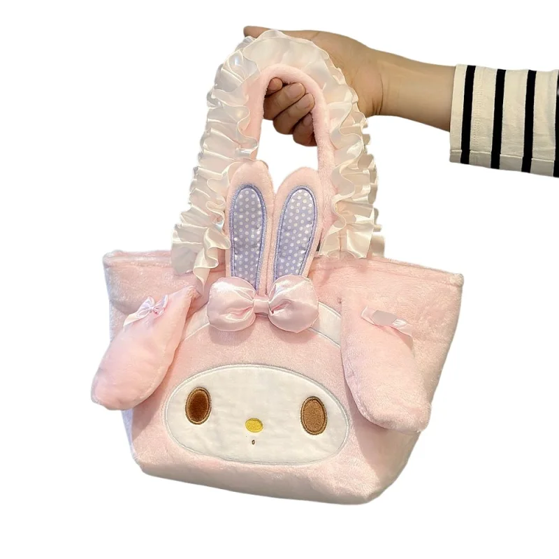 الكرتون نمط لطيف بلدي ميلودي الوردي حقيبة يد النمط الياباني حقيبة مستحضرات التجميل Kawaii جوهرة حالة النمط الياباني حقيبة قطيفة الهدايا فتاة #4