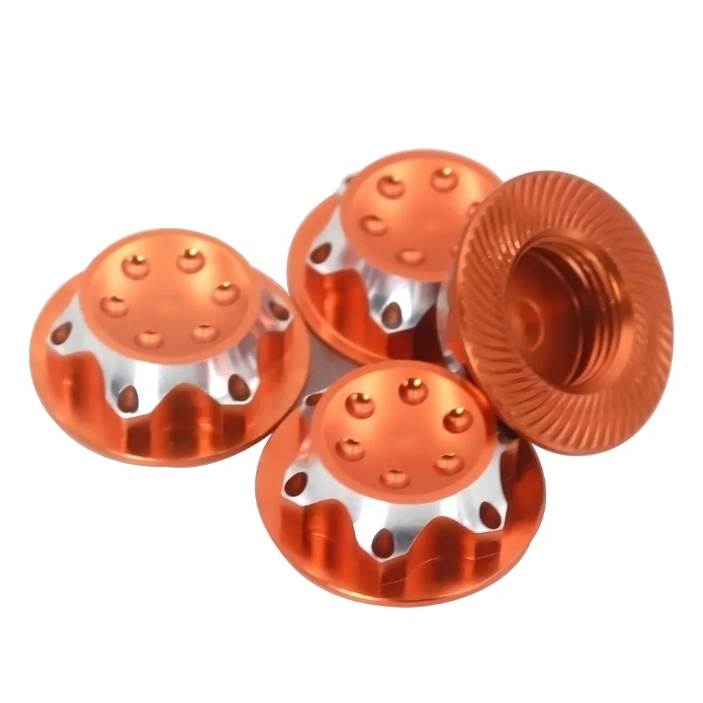 Aluminium-Radnabenabdeckung, Staubschutzabdeckung, 17 mm Sechskantmutter für Rc 1:8 X-maxx Summit E-revo Arrma Modellauto, rutschfeste Radabdeckung – Detail 6