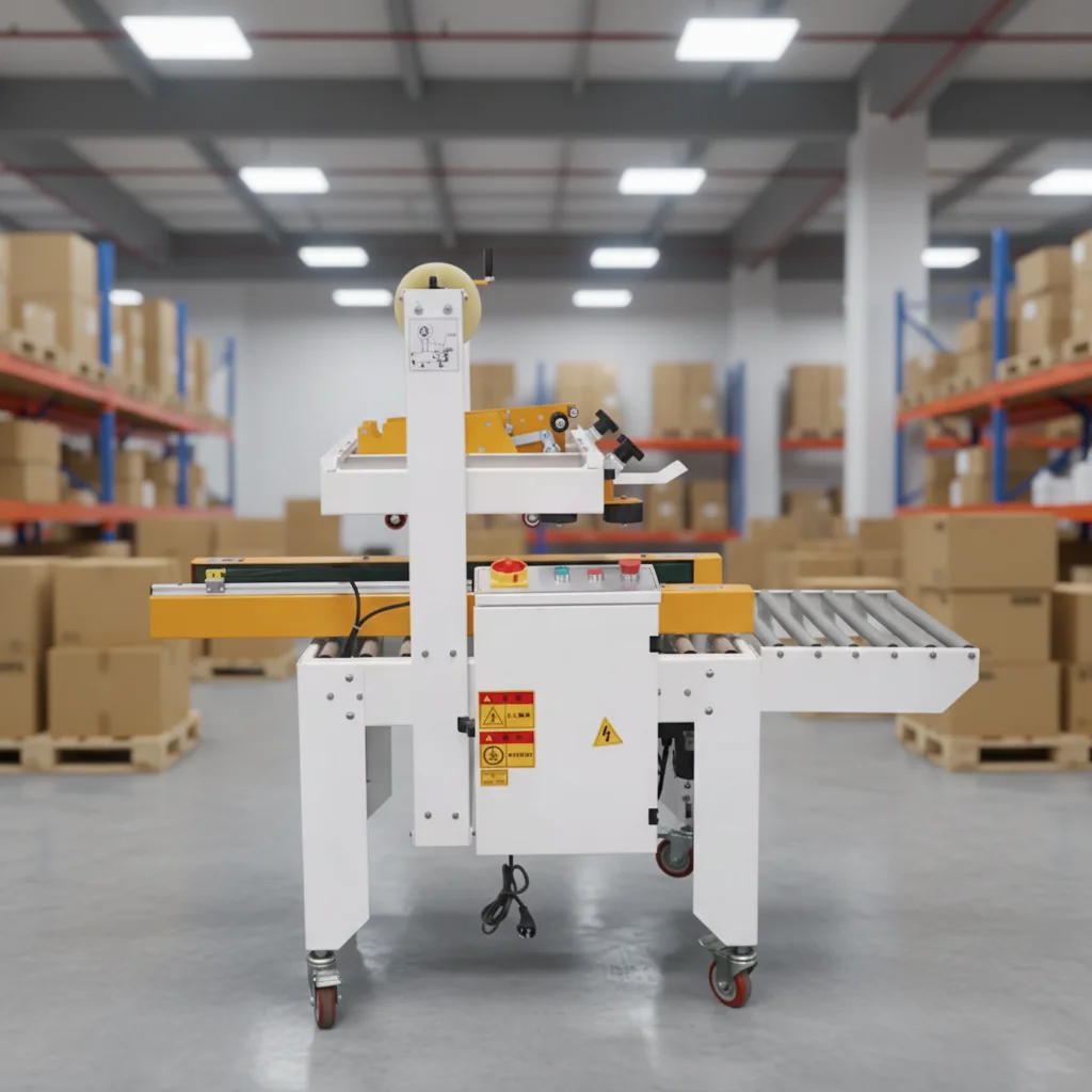 

Automatic Extended Drive Belt Side Carton Box Sealing Tape Sealer Machine for Automatic Arch Strapping Machine