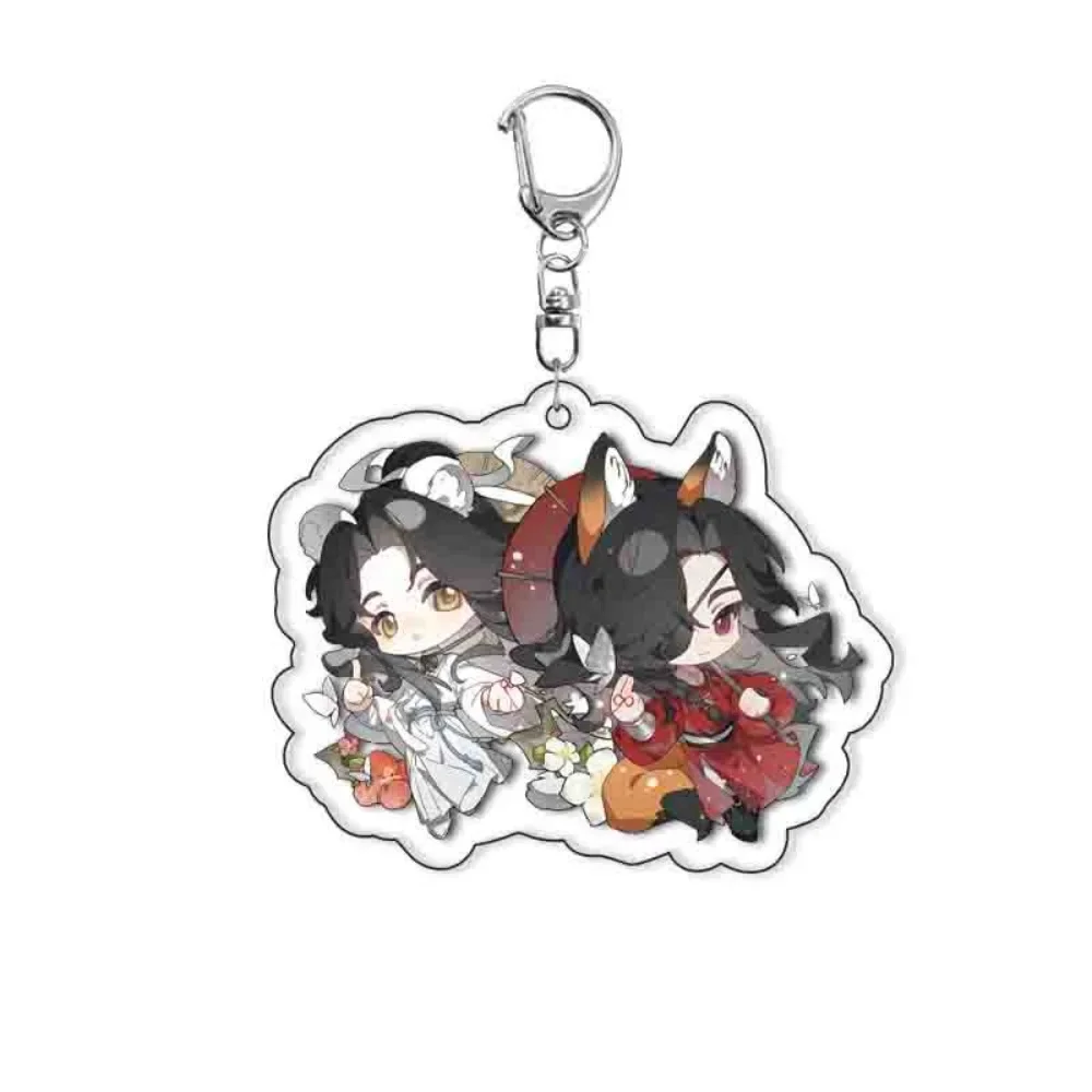 Anime Heavenly Officials Blessing Acrylic Keychain Xie Lian Hua Cheng Tian Guan Ci Fu Keyring Pendant Decoration Ornament Gift