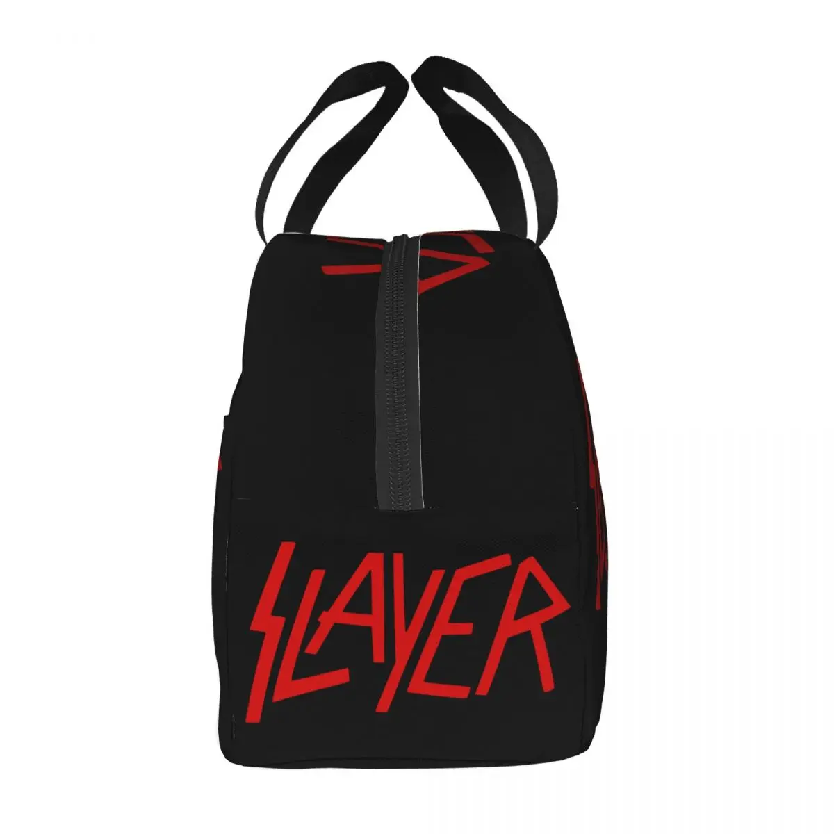 Custom Red Heavy Slayers Thrash Metal Insulated Lunch Bags for Camping Travel Rock Roll Band Waterproof Thermal Cooler Lunch Box