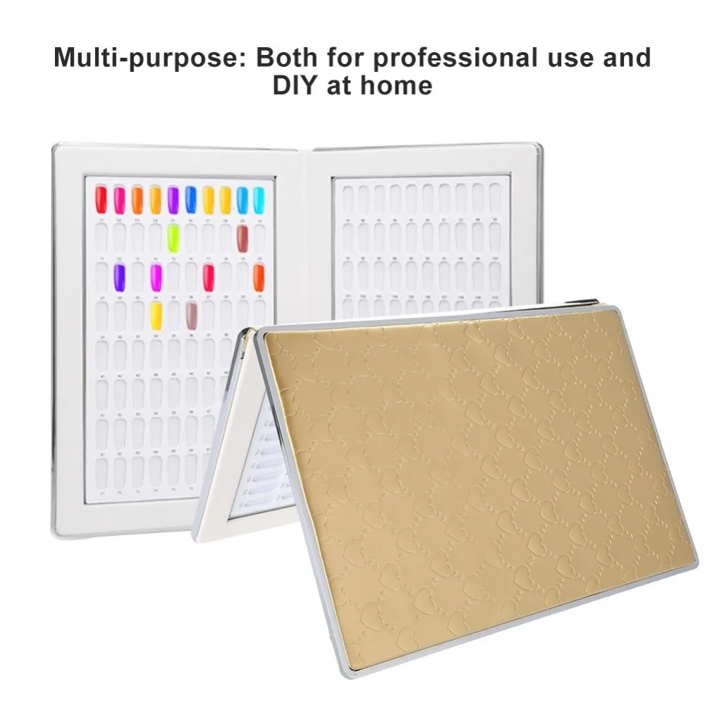 Easy Carry Foldable Nail Color Display Chart Easy Carry Book Nail Gel Color Card Nail Art Showing Shelf DIY Nail Art