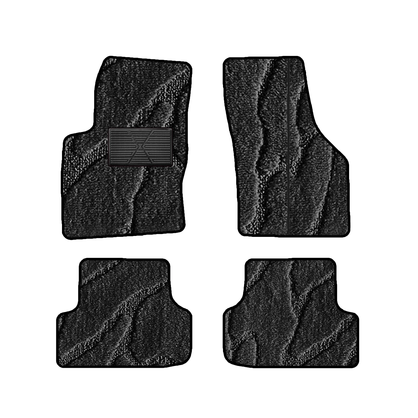 

For Volkswagen Golf7 MK7 2012-2019 5G GTI Water Wave Pattern Car-Specific Fit Car Mat Interior Accessories Car Floor Mats