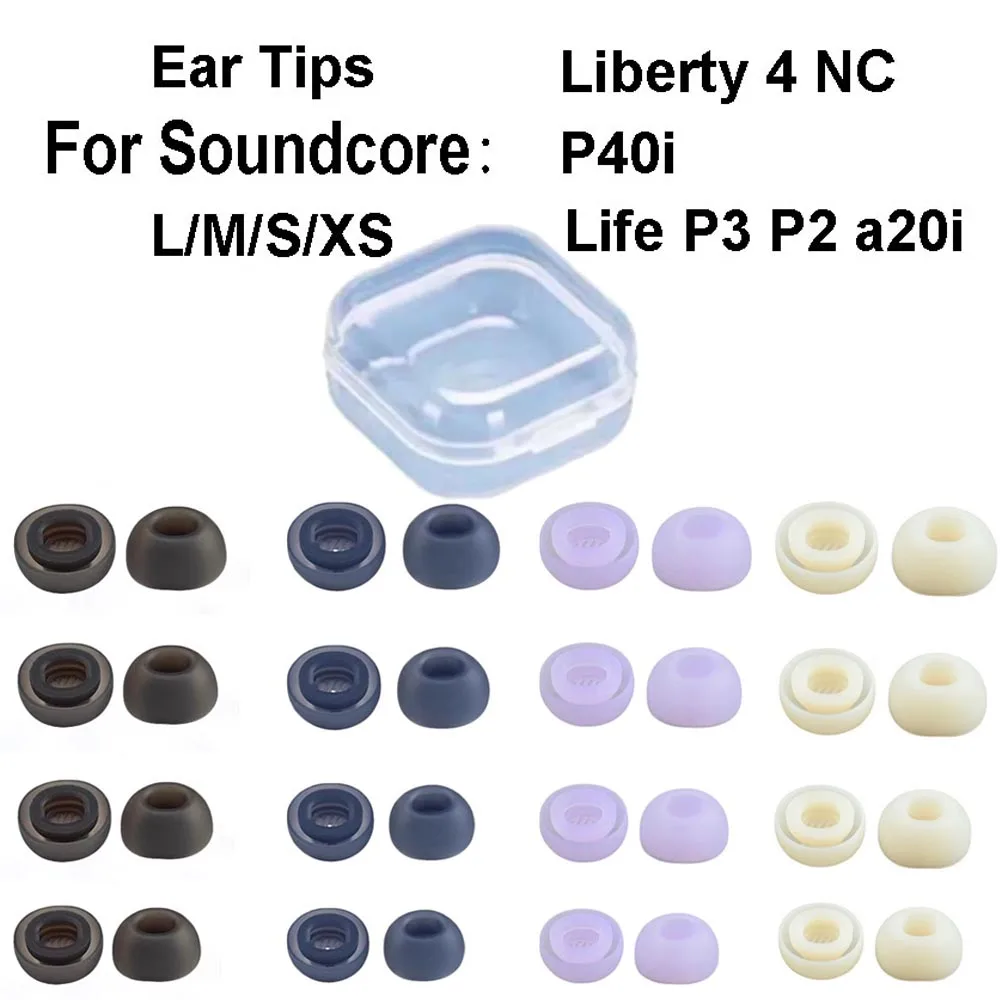 Силиконовые вкладыши для наушников Anker Soundcore Liberty 4 NC Life P2 P3 A20i P40i, вкладыши для наушников, чехол для наушников