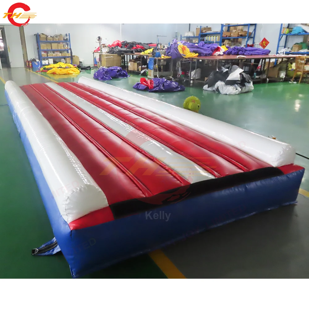 Schnelle Lieferung 6x2m Aufblasbare Airtrack Tumbling Gym Matte PVC Plane Air Track Für Gymnastik