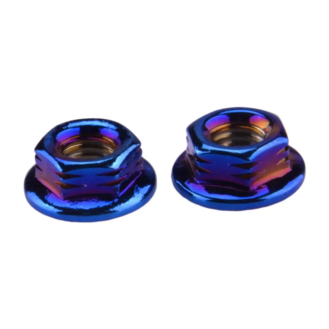 6 قطعة شفة M10 عرافة براغي المسمار الفولاذ المقاوم للصدأ للدراجات النارية دراجة الأزرق #2