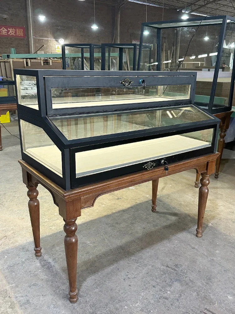 Medieval Glass Display Cabinet Jewelry Display Cabinet Women's Clothing Store Hat Nakajima Shelf Display Rack