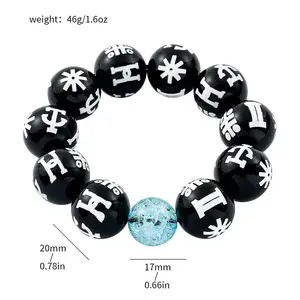 Marvel Movie Black Panther gleiches Stil Armband, Mode -Cosplay, Nagellackbilanz, Handkette, Superheldenzubehör, Requisiten 8 HAUPT Panther -Armbandverkauf - №2