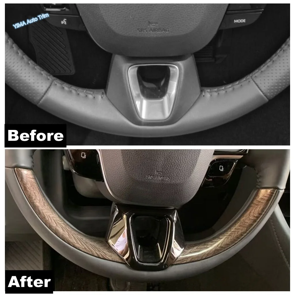

Car Steering Wheel Lower U Shape Frame Decoration Cover Trim For Toyota C-HR CHR 2024 2025 ABS Carbon Fiber Accessories Interior