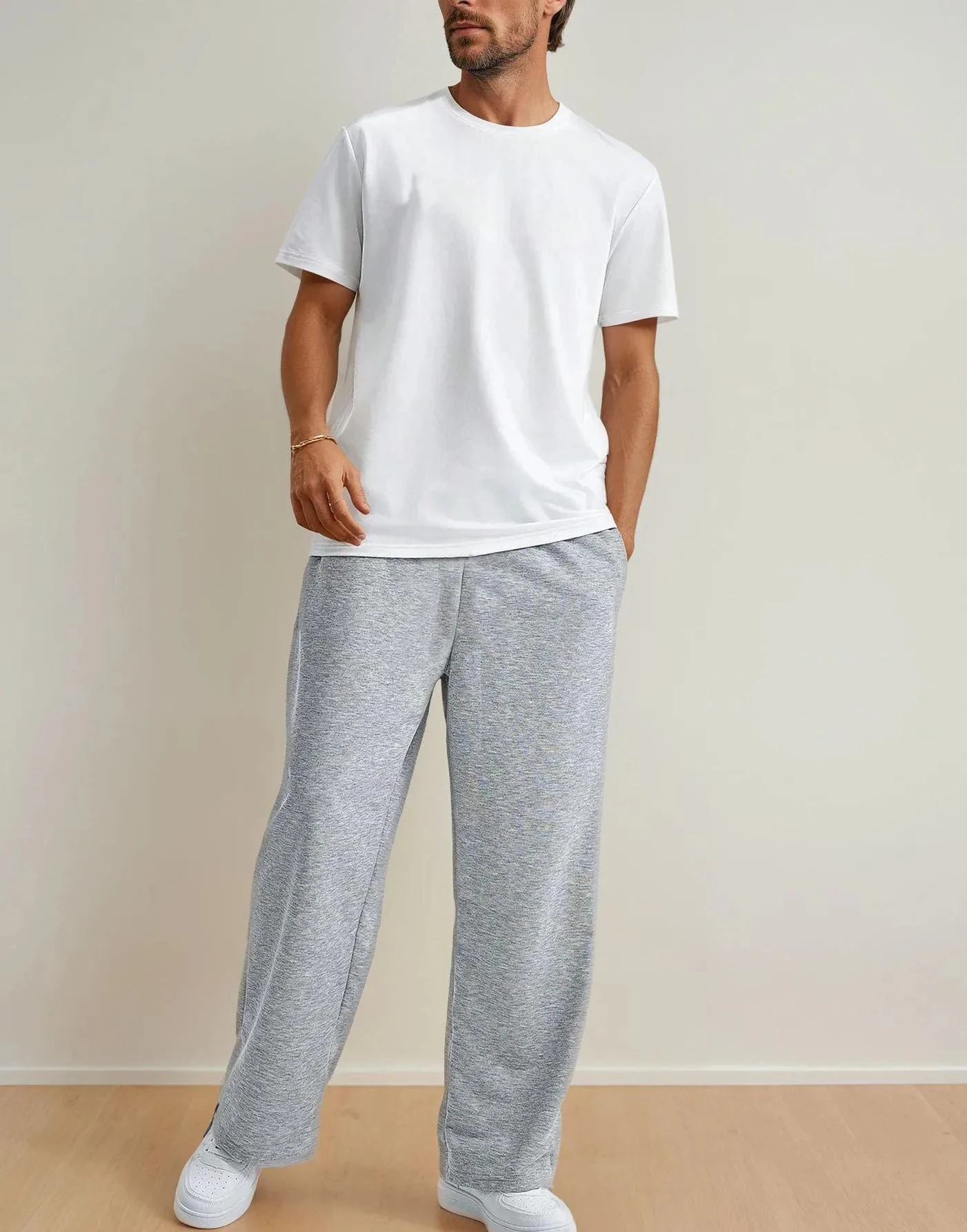 

Men's Autumn and Winter Straight-leg Sweatpants Casual Fashion Versatile Loose Street Style Streetwear Oversized Loose Casual