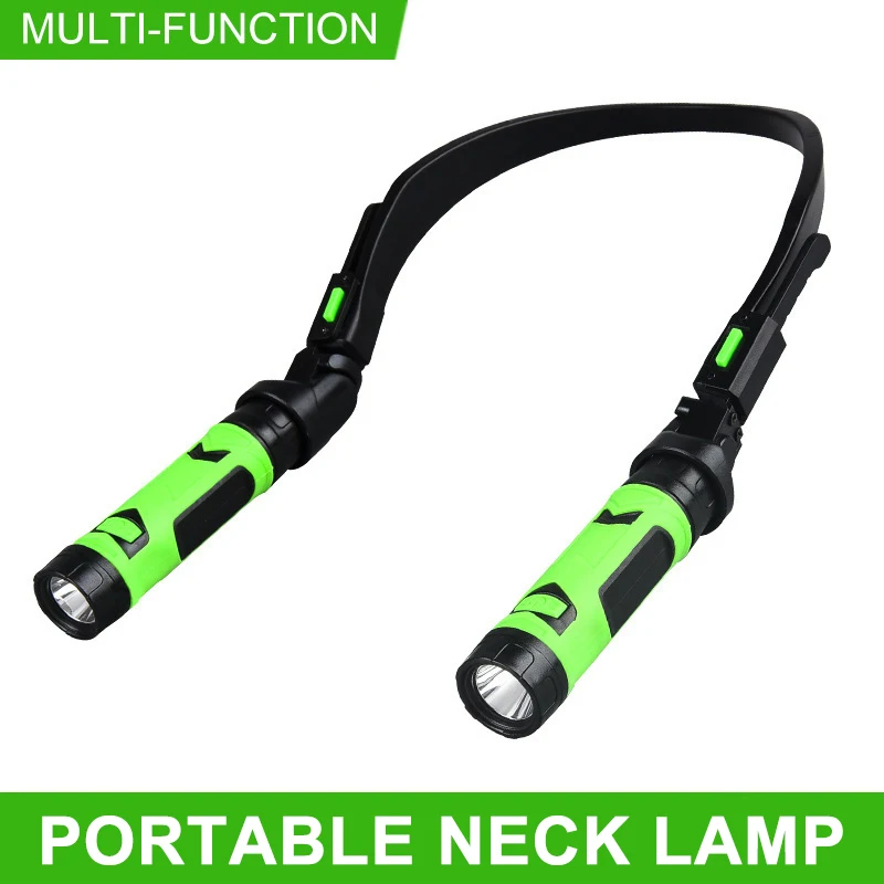 

Rechargeable LED Neck Light Book Lights for Reading, 2 Brightness Levels, Bendable - Ideal for Reading Camping Repairing Running