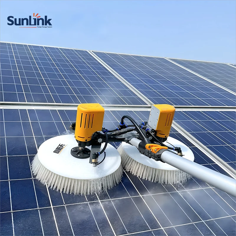 Brushless Double Motor X4 Automatic Solar Panel Cleaning Machine Robot Brush