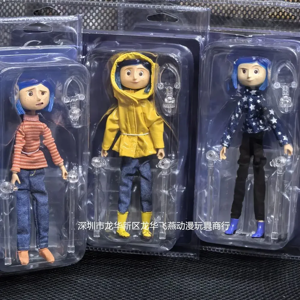 NECA Anime Figur Coraline The Secret Door Film Caroline Action Figure Gk Figur Sammlung Ornament Puppe Spielzeug Weihnachtsgeschenk