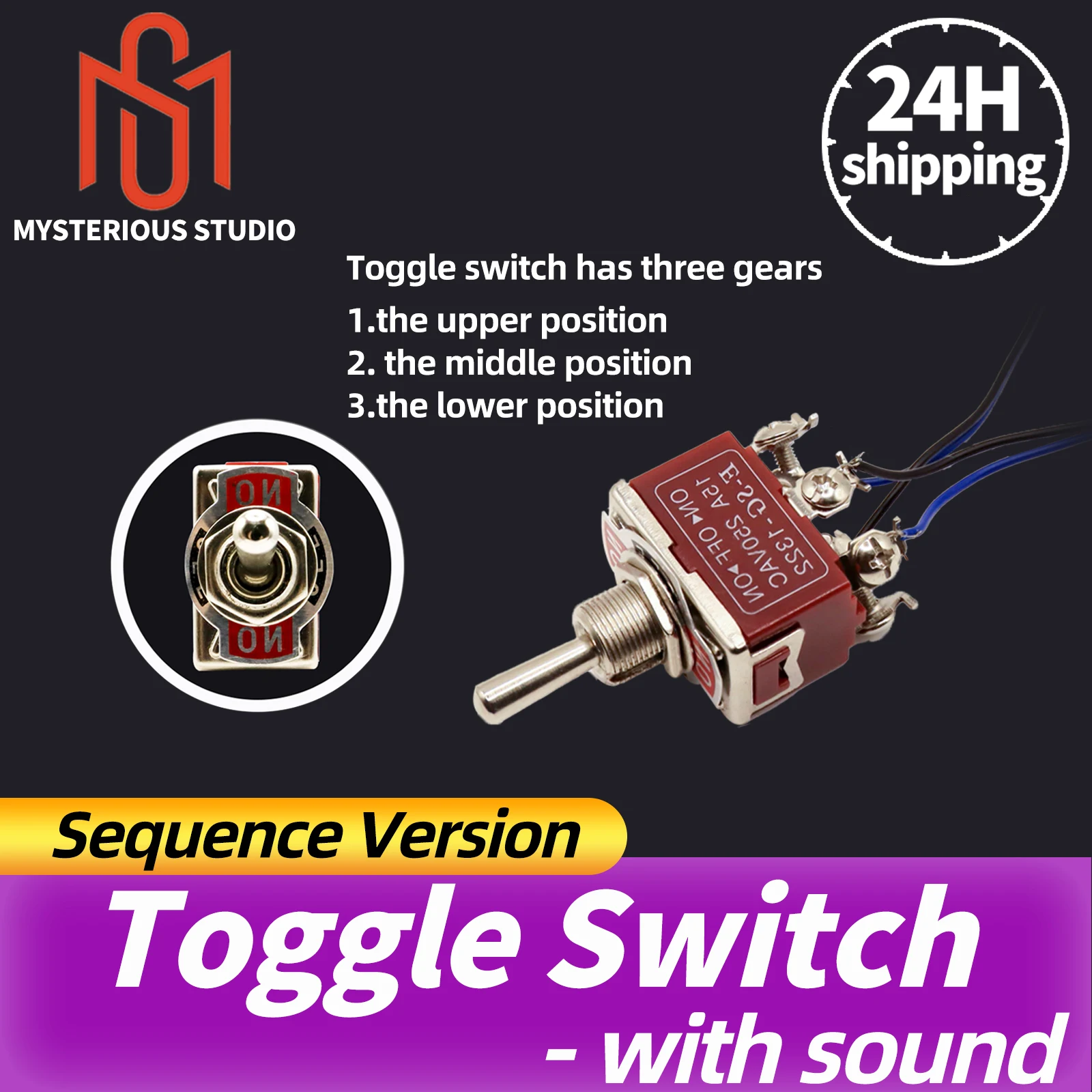 Secret room escape game mechanism props Electronic puzzle superb 1987 GY mysterious studio Toggle switch 3 position version