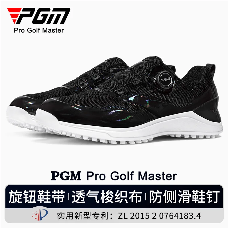 

PGM Golf Shoes Men's Summer Breathable Sports Shoes Anti-slip Spikes Knob Shoelaces Golf Men's Shoes XZ368