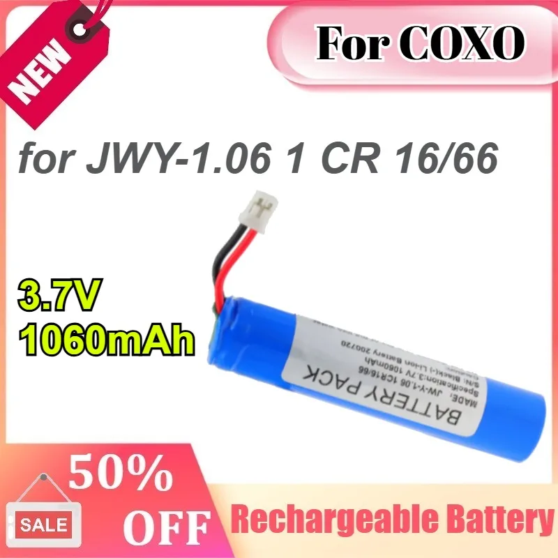 

For COXO 3.7V 1060mAh for JWY-1.06 1 CR 16/66 Root Canal Treatment Tool Battery