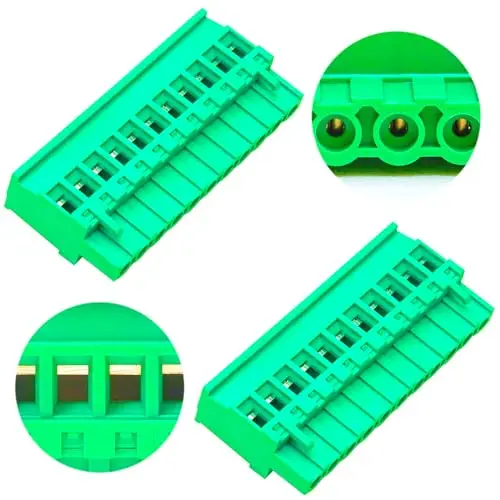 

5.0mm Phoenix Connector 11 Pin, Green PCB Screw Terminal Block Connector Screw Connection (1Pcs 5.0M-ZK-11P)