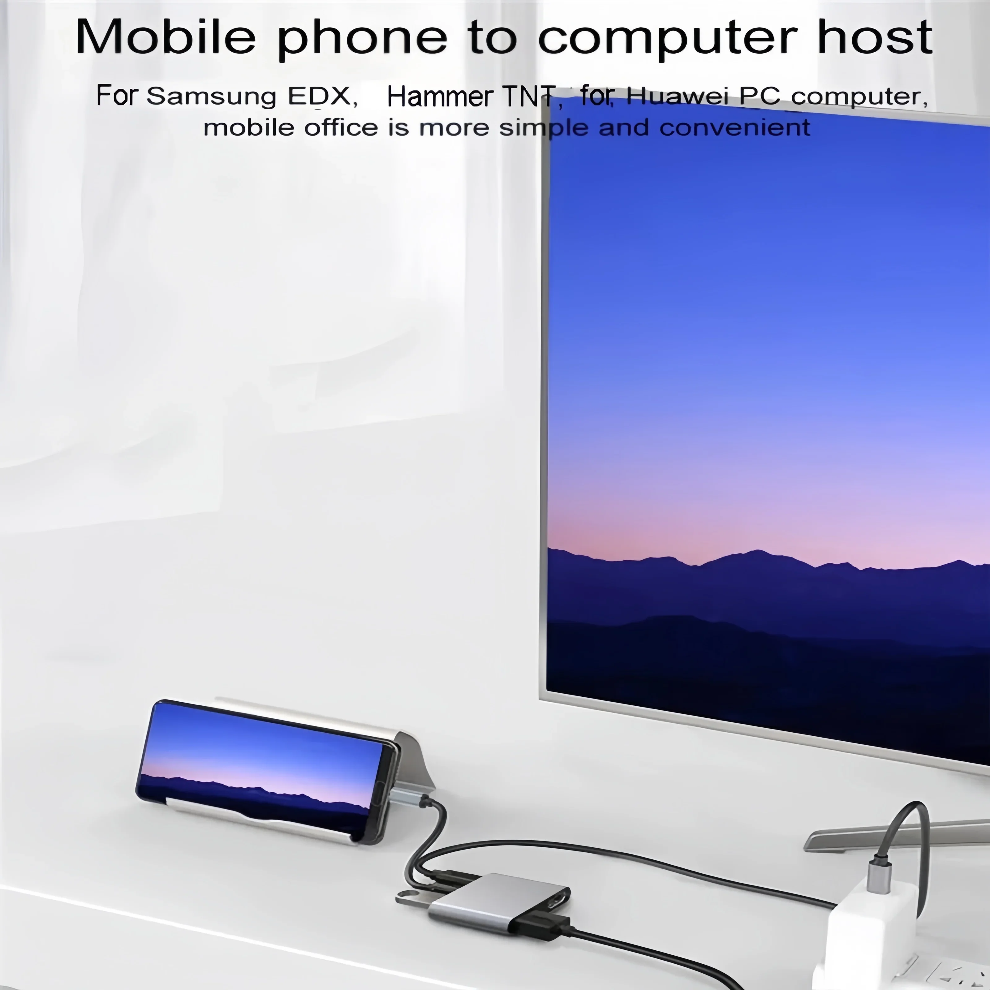 Station d'accueil USB C pour touristes, adaptateur 4K @ 60Hz, HUB USB 3.0 Type C vers HDMI, répartiteur USB C, adaptateur OTG pour ordinateur portable Macbook, 4 en 1