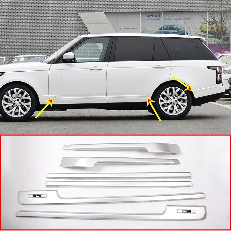 For Land rover Range Rover Vogue LR405 2014-2018 ABS Side Decoration Strip Trim Base and long Wheelbase Replacement Parts