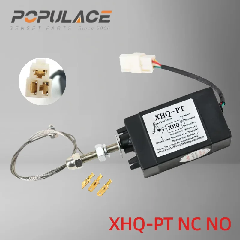 

Normal Open/Close XHQ-PT 12V/24V Types Diesel Generator Engine Flameout valve stop solenoid power Generator Parts