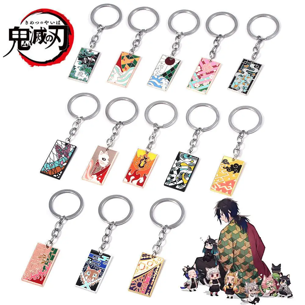 

Widget Demon Slayer Kamado Nezuko Agatsuma Zenitsu Tomioka Giyuu Cosplay Cartoon Backpack Pendant Accessories Keyring