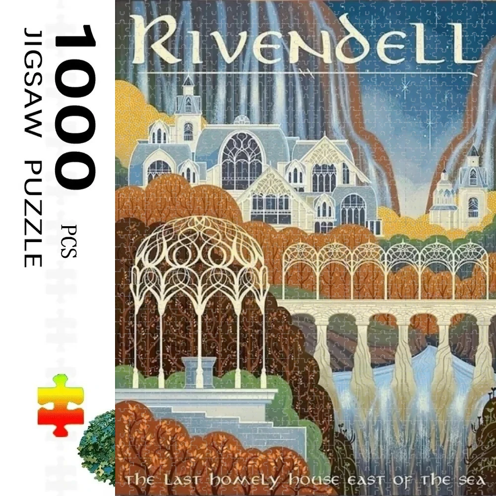 

Lord Magic Ring Film Mordor 500 PCS Jigsaw Puzzles Challenging Family Activity Games for GameroomBedroom Livingroom