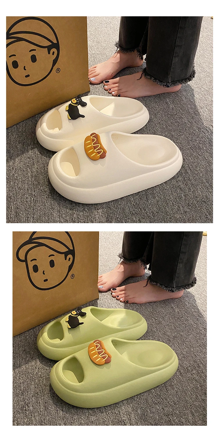 Niedliche EVA-Hausschuhe „Cloud Comfort“ – Unisex-Sommer-Slipper, rutschfeste und geruchsdichte Sandalen mit dicker Sohle für Zuhause/Strand – Detail 3