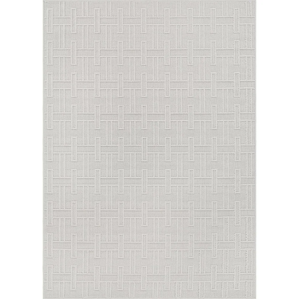 Microring Interior carpet White 8 x 10 Boho geometric neutral area carpet living room Soft Deluxe modern low pile