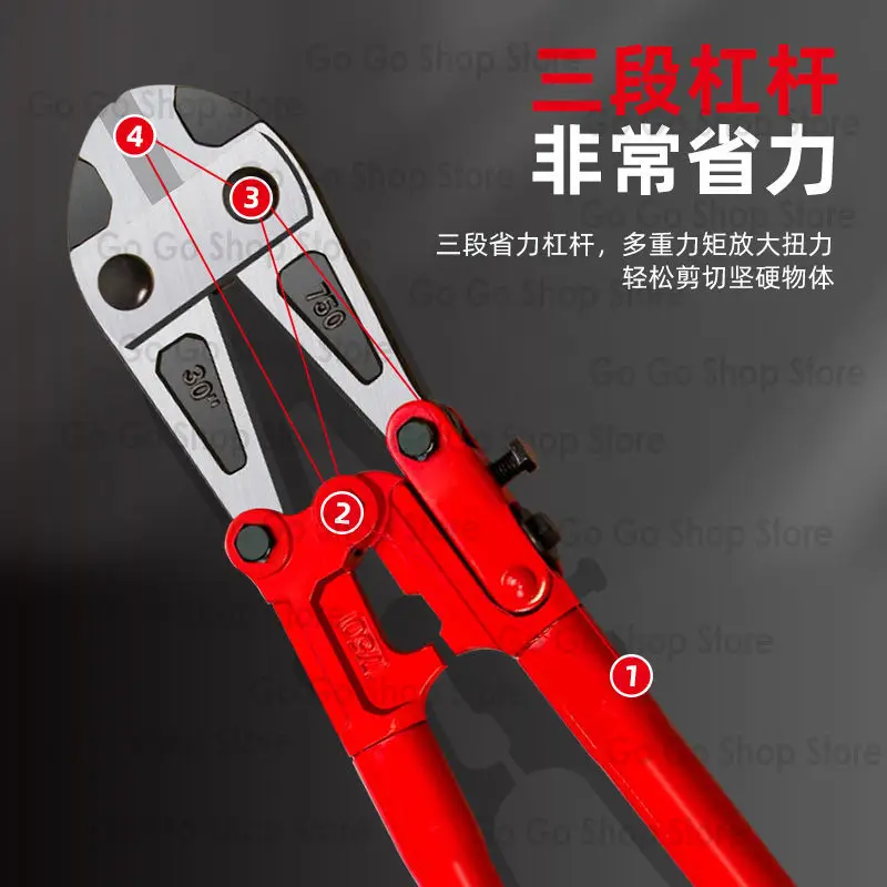 قواطع الأسلاك كماشة هيدروليكية مقص الصلب قفل كماشة أسلاك الحديد فتح قفل الدراجة قطع كماشة الذهب