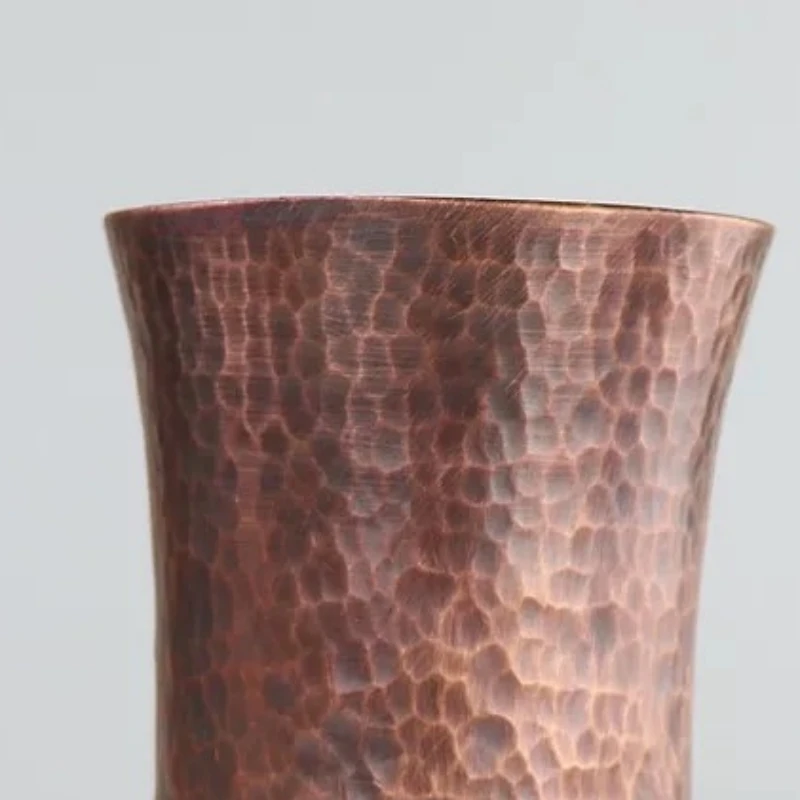 فنجان قهوة كلاسيكي من النحاس النقي، نسيج مطرقة منقوش يدويًا 300 مل كوب حليب بيرة موسكو بغل، أدوات مائدة مياه الشاي #2